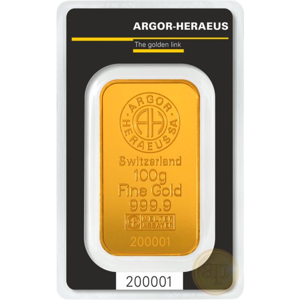 Argor Heraeus, Münze Österreich aranyrúd, 100 gramm