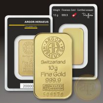 Argor Heraeus, Münze Österreich aranyrúd, 10 gramm