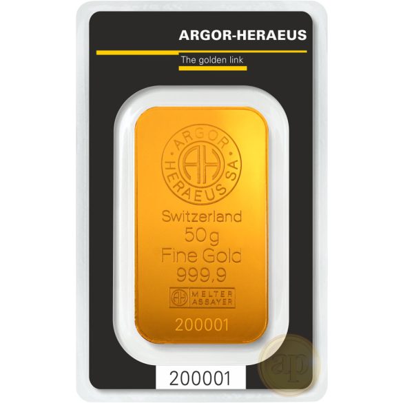 Argor Heraeus, Münze Österreich aranyrúd, 50 gramm